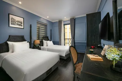 Chambre twin supérieure avec vue mer — The Exquisite HaLong Hotel